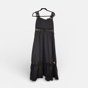 Black maxi summer dress